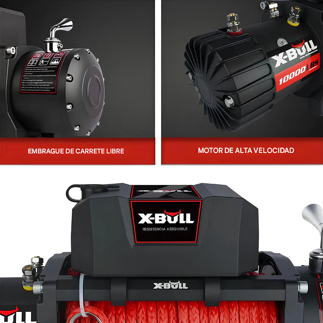 X-BULL Electric Winch 10000 LBS 12V Synthetic Rope