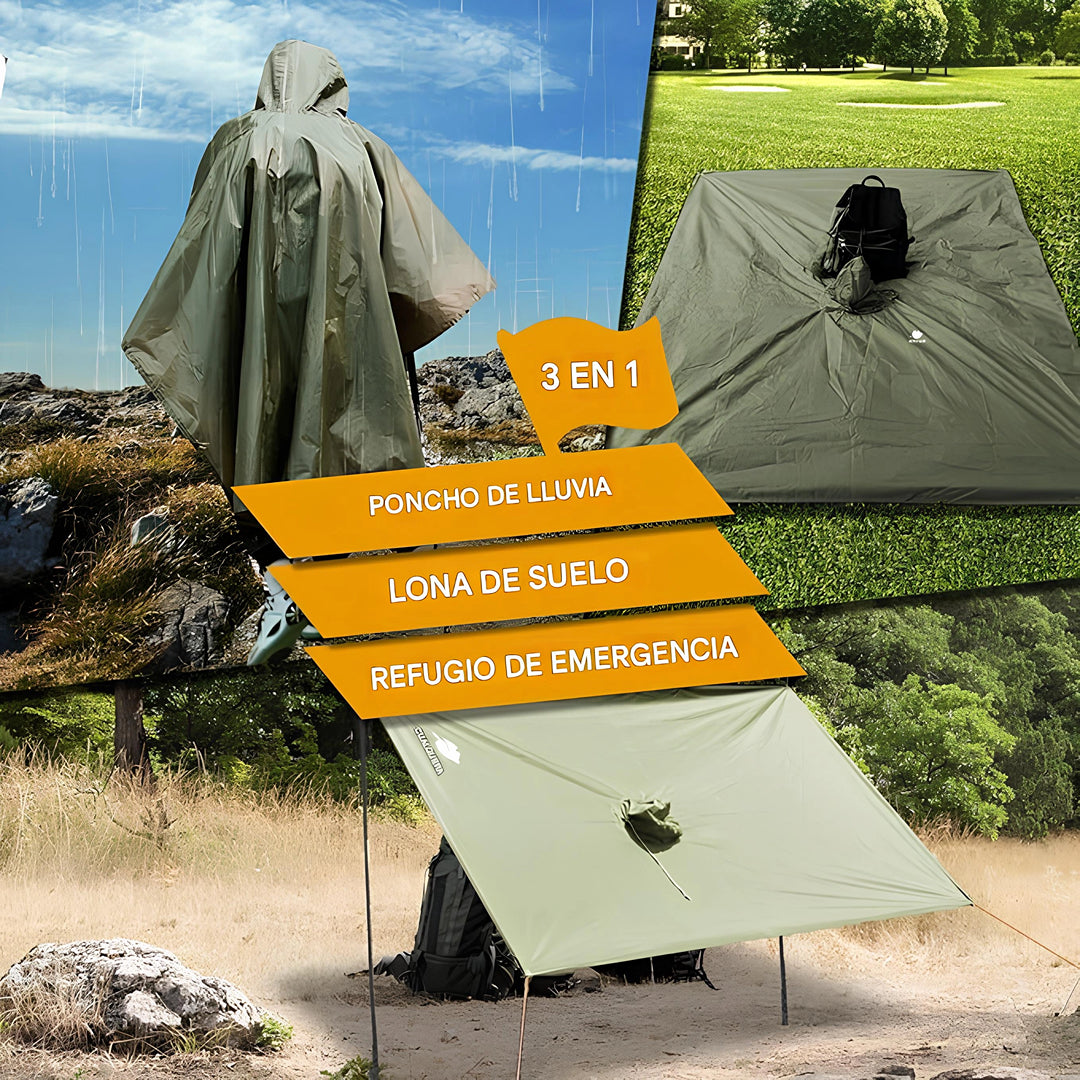 ANYOO Poncho de lluvia
