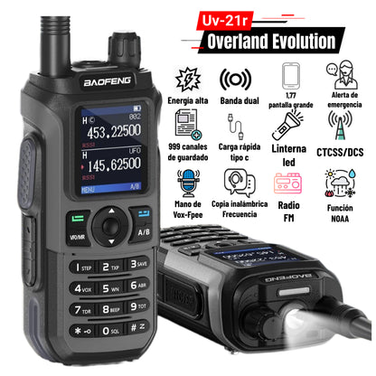 UV-21R 6W Tri-Band Radio [Long Antenna Set]