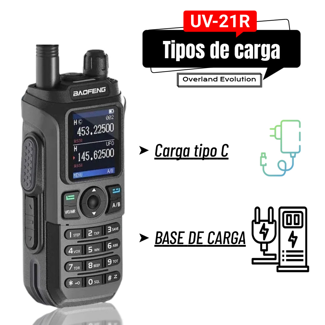 UV-21R 6W Tri-Band Radio [Long Antenna Set]