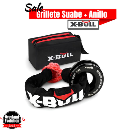 Grilletes sintéticos blandos X-BULL de 35 000 lb + Anillo de recuperación
