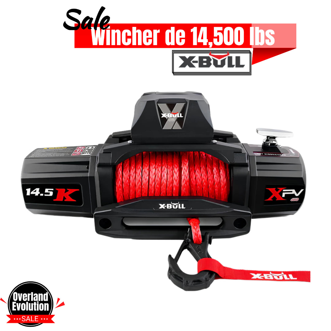 X-BULL Electric Winch XPV 14500 LBS 12V Synthetic Rope