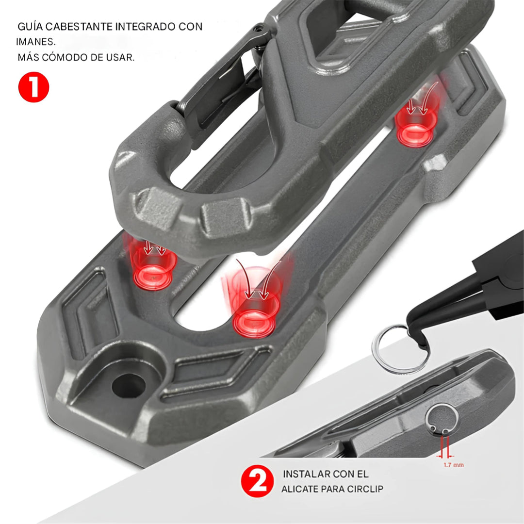 X-BULL Electric Winch XRS 13500 LBS 12V Cuerda  sintetica