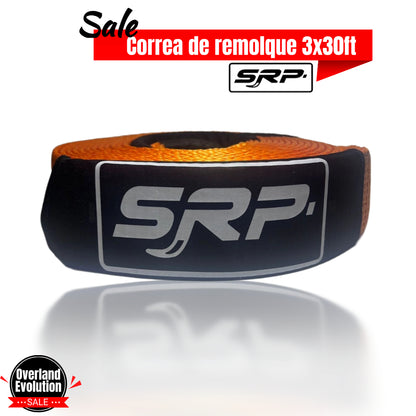 Correa de remolque de recuperación - 3 pulgadas x 30 pies - 35 000 libras