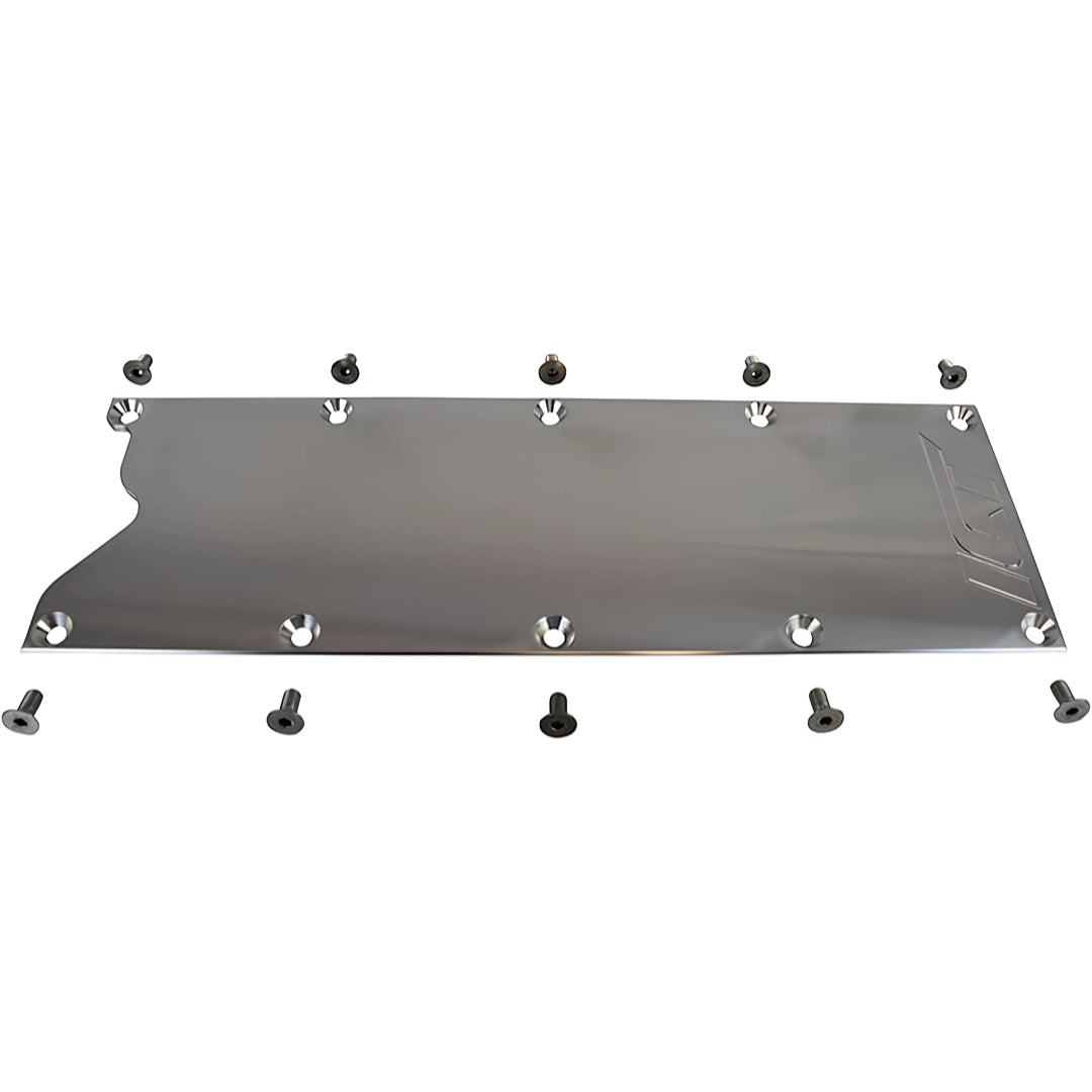 ict-billet Placa de cubierta de cárter de valle de palanquilla LS Gen 3 (eliminación del sensor de detonación) LS1