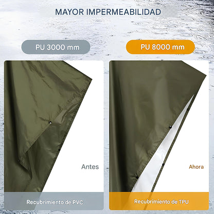 ANYOO Poncho de lluvia