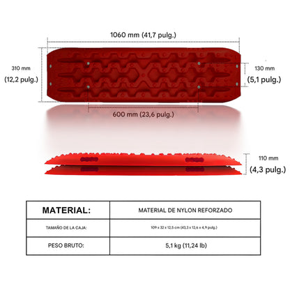 Tablas de recuperación todoterreno X-BULL Gen 3.0