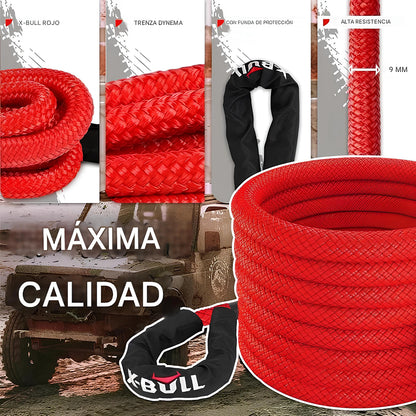 X-BULL Recovery Kinetic Tow Rope 7/8"x20' 28600lbs