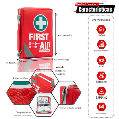 General Medi Kit de primeros auxilios (175 piezas)
