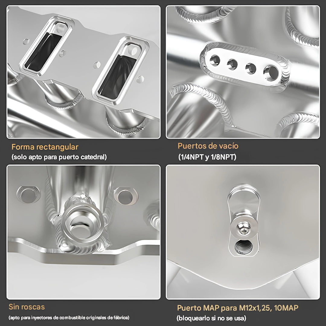 dmisión LS compatible con LS1 LS2 LS6 de cabezales de puerto de catedral con accionamiento por acelerador con cable (4 pulgadas)
