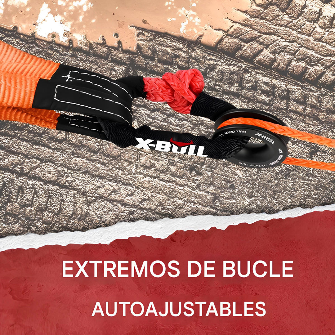 Grilletes sintéticos blandos X-BULL de 35 000 lb + Anillo de recuperación