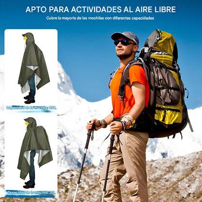ANYOO Poncho de lluvia