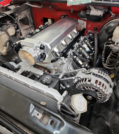 dmisión LS compatible con LS1 LS2 LS6 de cabezales de puerto de catedral con accionamiento por acelerador con cable (4 pulgadas)