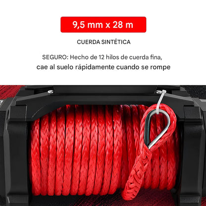 X-BULL Electric Winch XPV 14500 LBS 12V Synthetic Rope