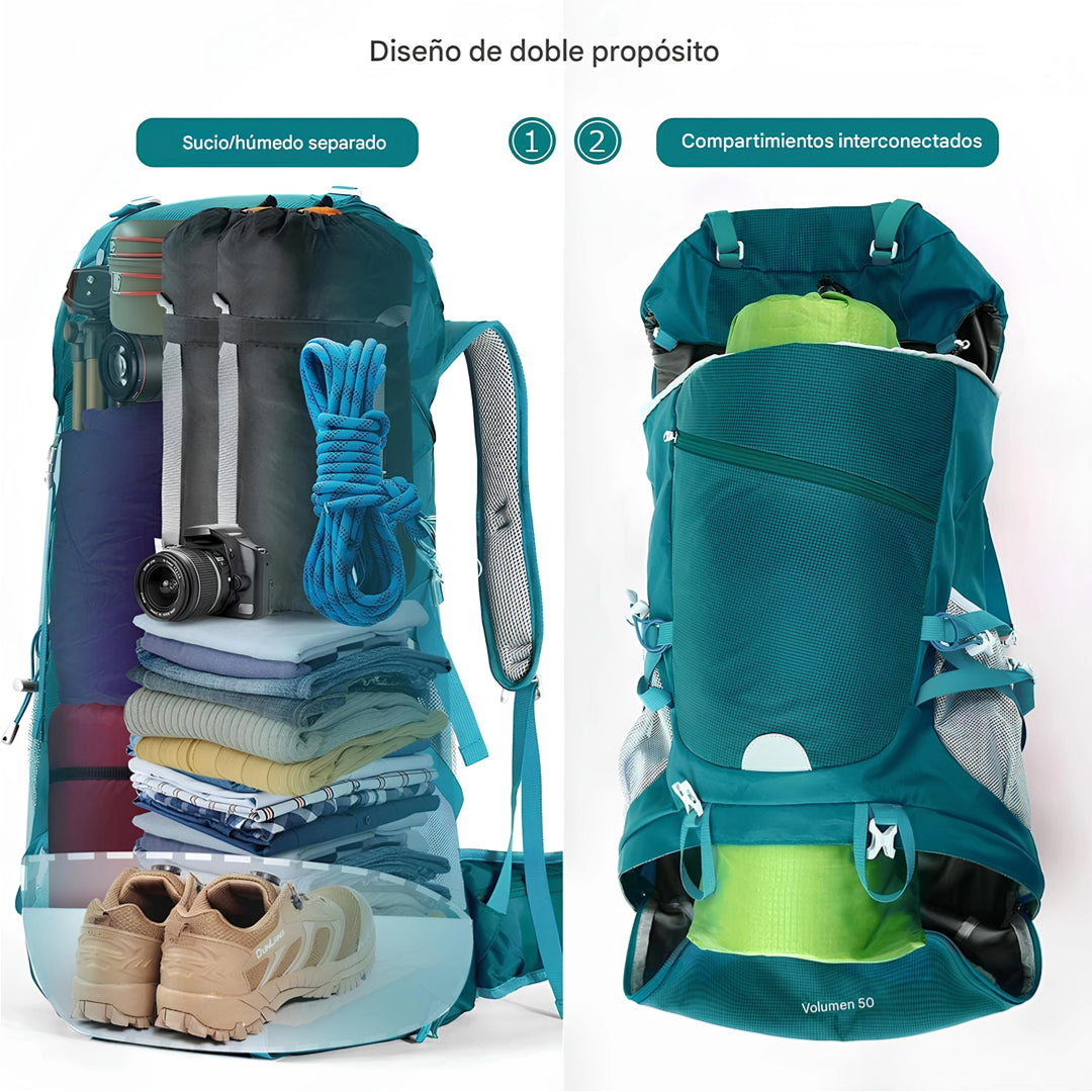 Mochila de senderismo  de 50 litros HOMIEE