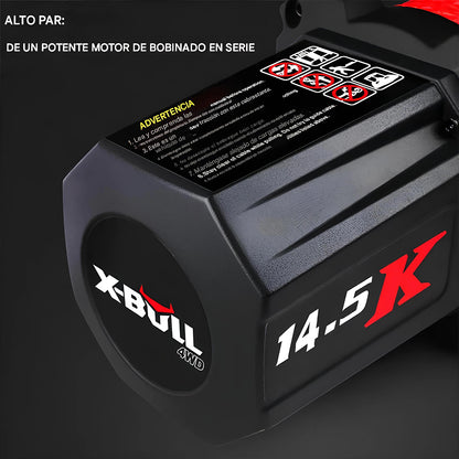 X-BULL Electric Winch XPV 14500 LBS 12V Synthetic Rope