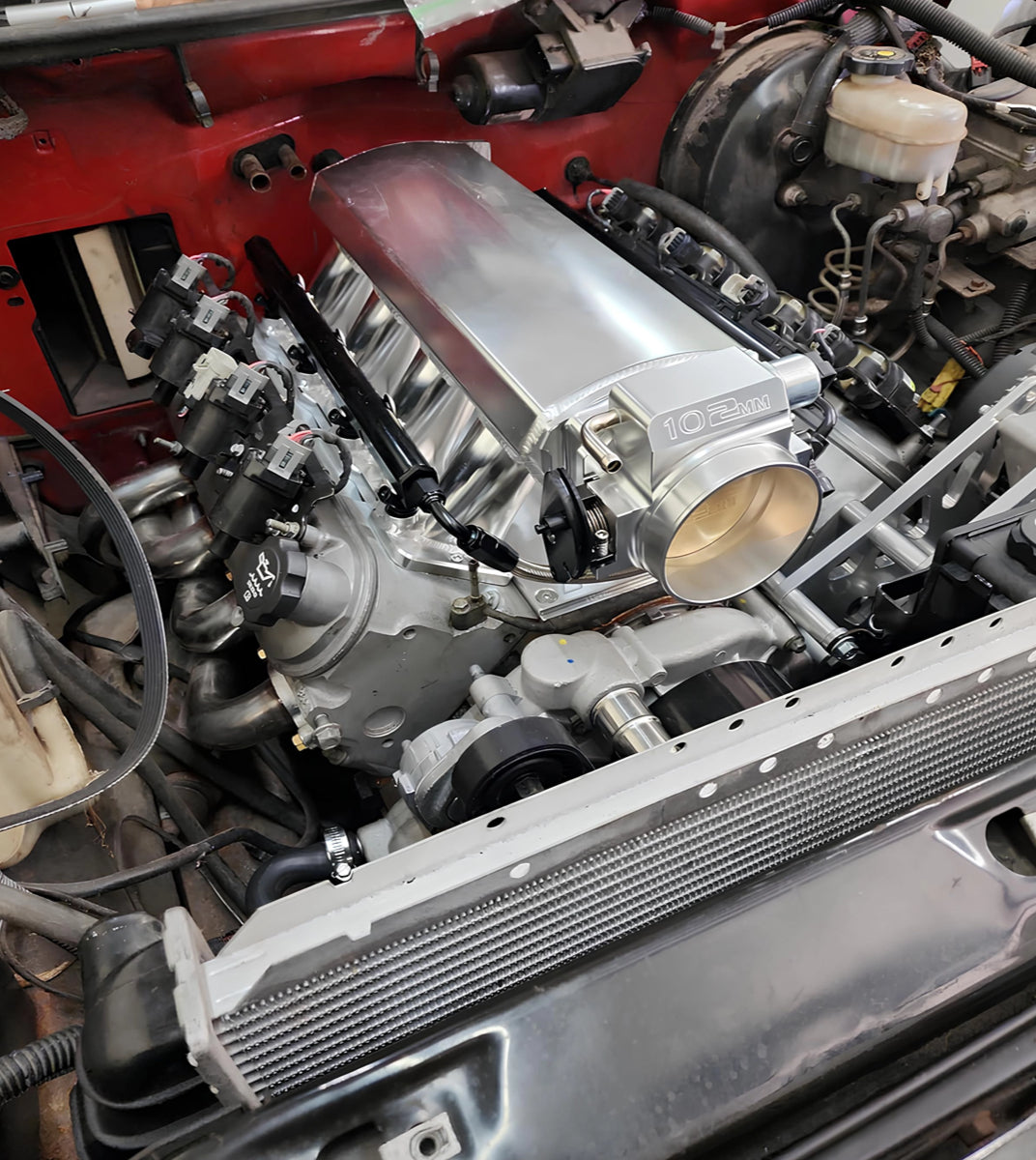 dmisión LS compatible con LS1 LS2 LS6 de cabezales de puerto de catedral con accionamiento por acelerador con cable (4 pulgadas)